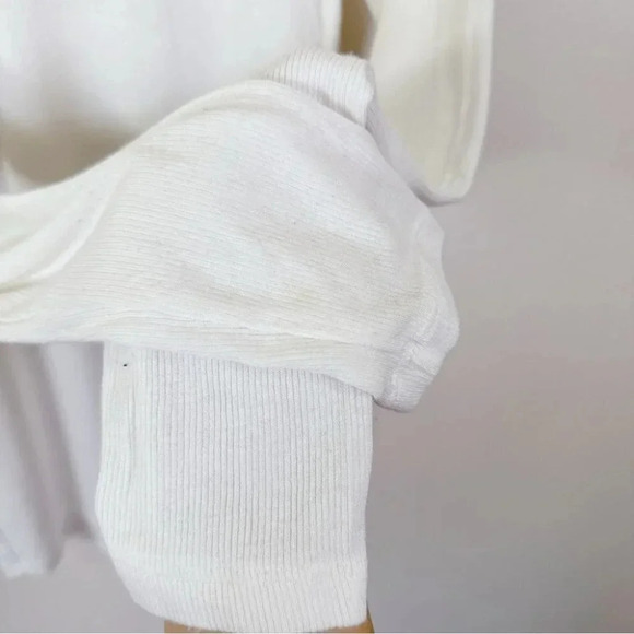 Aritzia Wilfred Ivory Mock Neck  Ribbed Buswell Tshirt - Picture 13 of 13